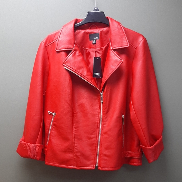 A.N.A. Faux Leather Jacket - Picture 6 of 8